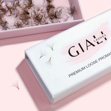 Giáli Lashes 6D Brown Coloured Handmade Promade Loose Fans-Giali Lashes